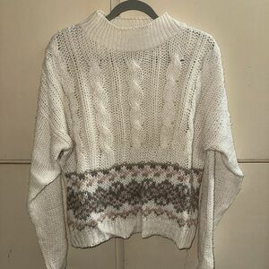 VTG Currants Jeri Jo Sweater Womens Medium Fair Isle Hand Loomed Cottage Core